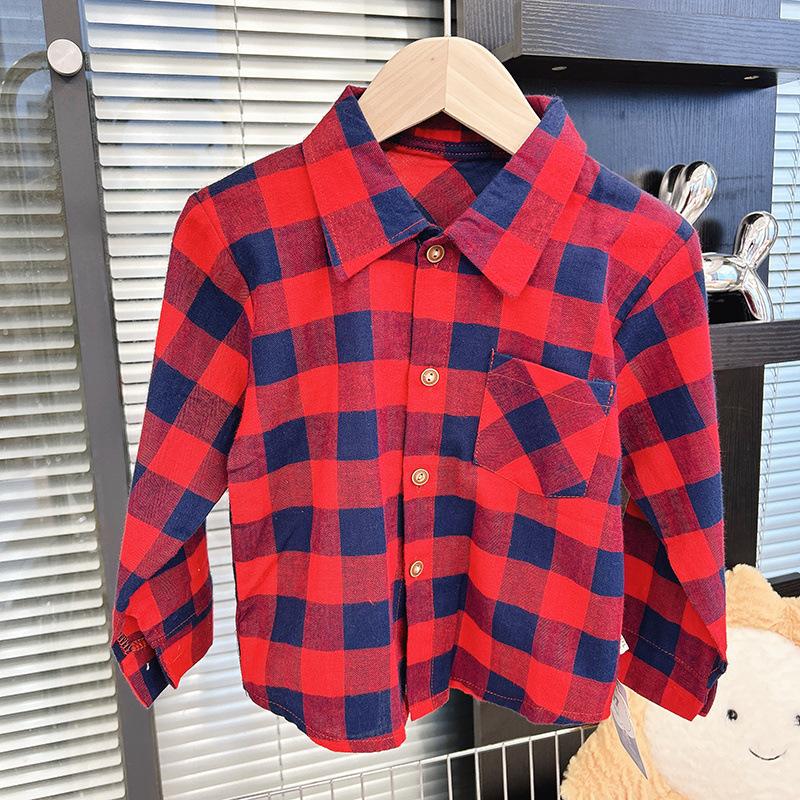 Kids Toddlers’ Scotch Plaid Flannel Shirt  |  Tops Clothing Kids