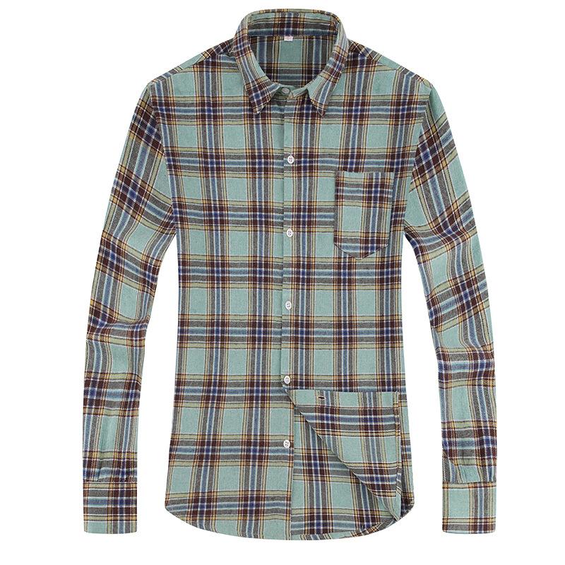 Mens Beanflex® All-Season Flannel Shirt, Traditional Untucked Fit, Long-Sleeve  |  Shirts Clothing Mens