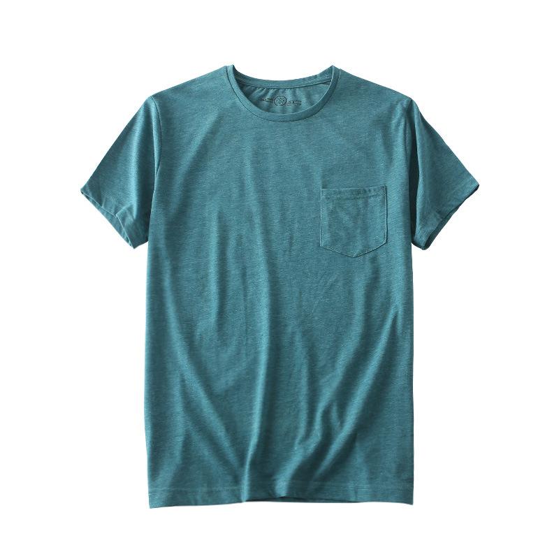 Mens Carefree Unshrinkable Tee With Pocket, Traditional Fit  |  Shirts Clothing Charcoal Heather