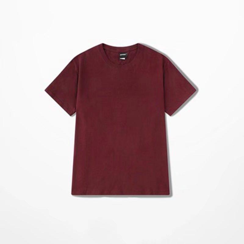 Mens Comfort Stretch Pima Tee Shirt, Short-Sleeve  |  Shirts Clothing Burgundy Heather