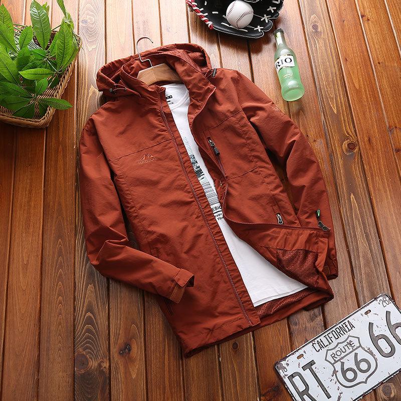 Mens Cresta Stretch Rain Jacket  |  Rain Jackets & Shells Mens Burnt Mahogany