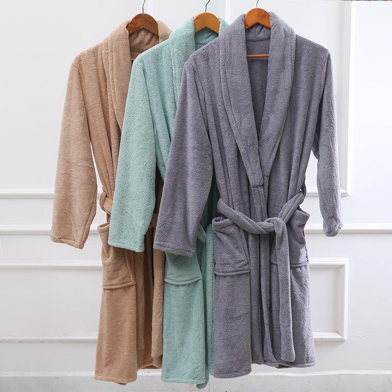 Mens Terry Cloth Organic Cotton Robe  |  Sleepwear Clothing Burnt Mahogany