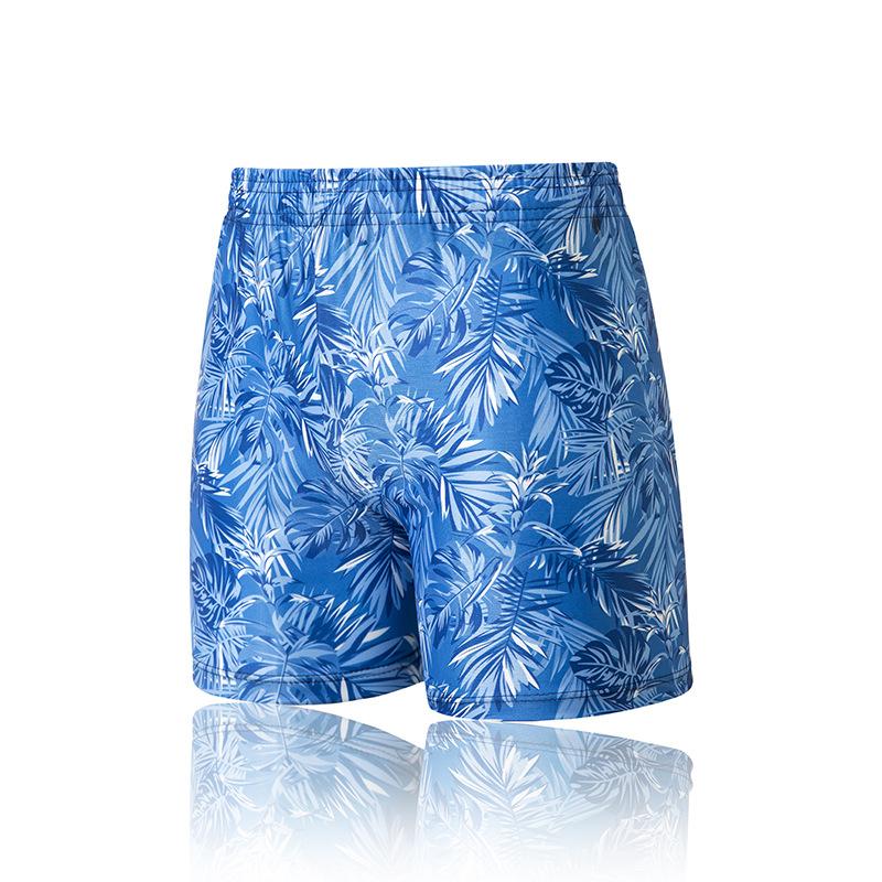 Mens Vacationland Stretch Swim Trunks, Print, 6"  |  Swimwear Clothing Deepwater Blue Tropical