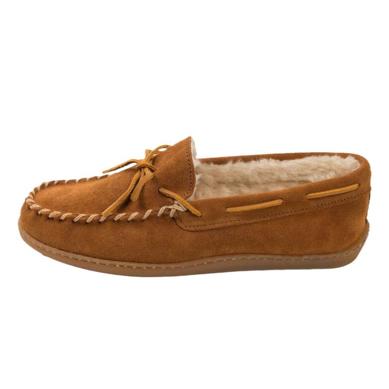 Mens Wicked Good® Moccasins, Moosehide  |  Slippers Mens Chocolate