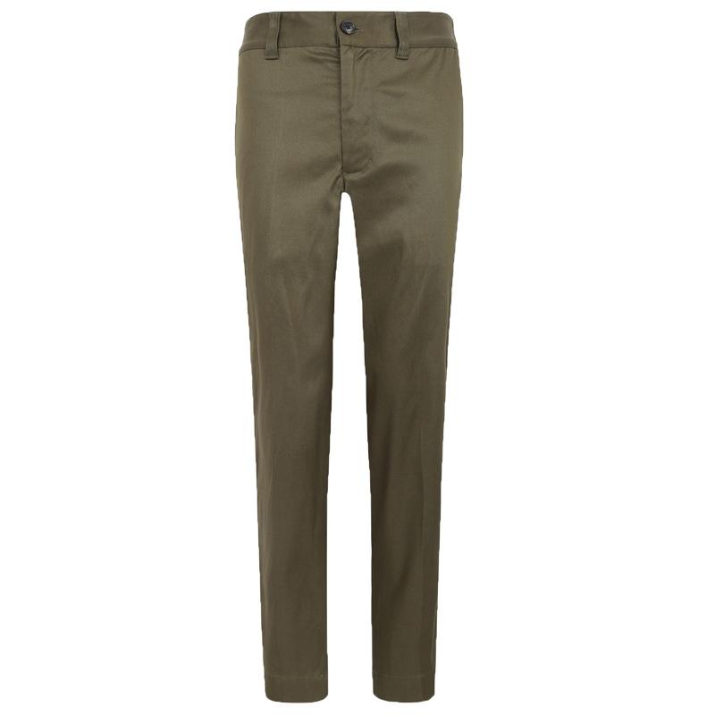 Mens Wrinkle-Free Double L® Chinos, Natural Fit, Hidden Comfort, Plain Front  |  Pants Clothing Dark Khaki