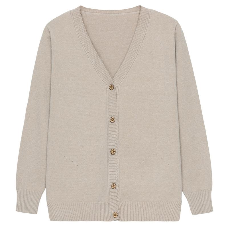 Womens Classic Ragg Wool Sweater, Button-Front Cardigan  |  Sweaters Clothing Natural