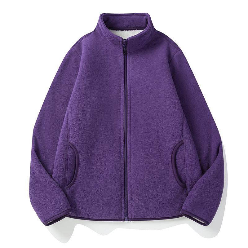 Womens Feather Fleece, Full-Zip  |  Fleece Clothing Dark Plum