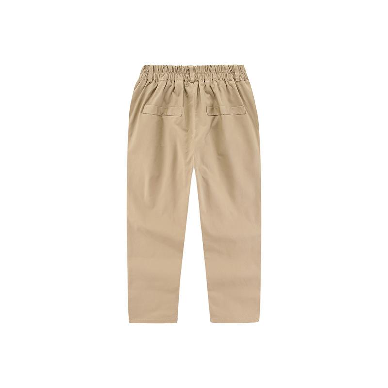 Womens Lakewashed Pull-On Chinos, Mid-Rise Wide-Leg  |  Pants Clothing Deep Sand