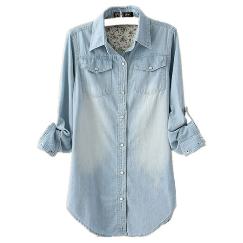 Womens Signature Camp Shirt Dress, Button-Front  |  Dresses & Skirts Clothing Chambray