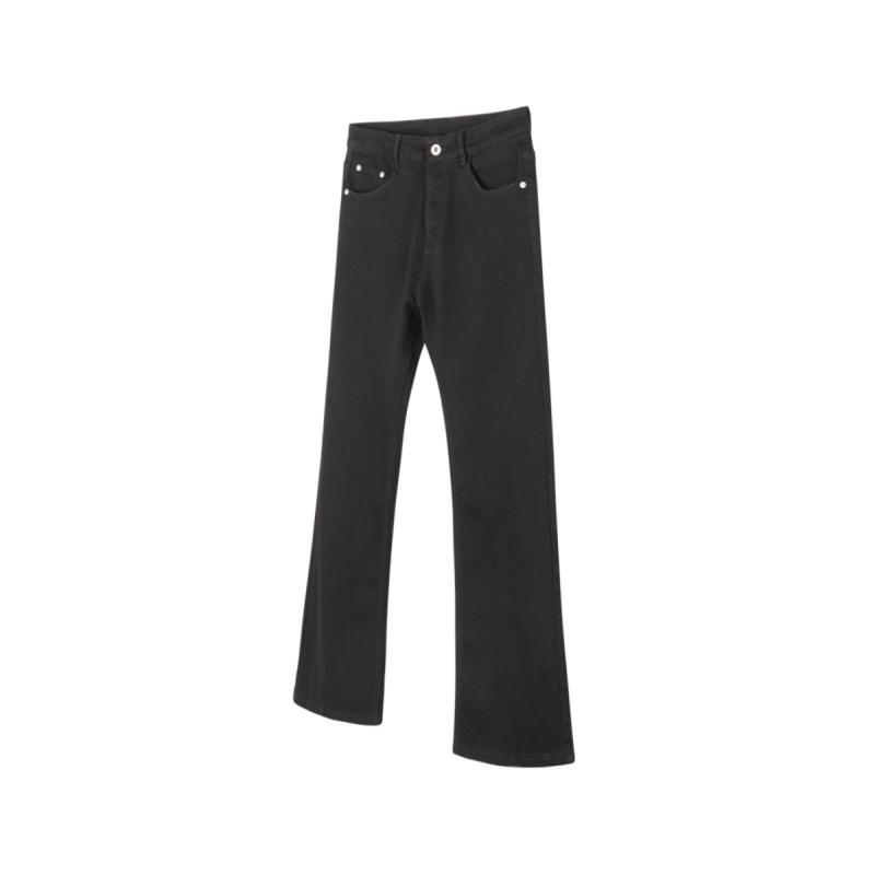 Womens Everyday Corduroy Pants, High-Rise Bootcut  |  Pants Clothing Dark Black